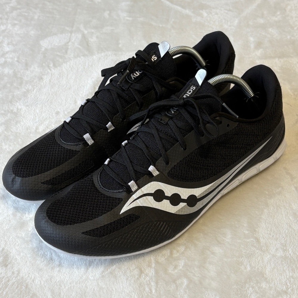 Saucony Racing Vendetta 3 Track Spike Running Shoe Mens Size 12.5 Black